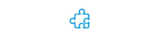 Puzzle Icon in blau