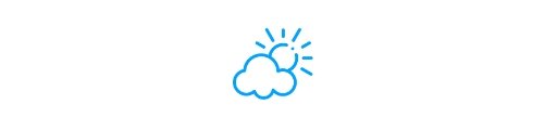 Wetter Icon in blau